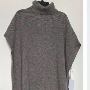 Women's gray Poncho sweater velvet by graham and Spencer